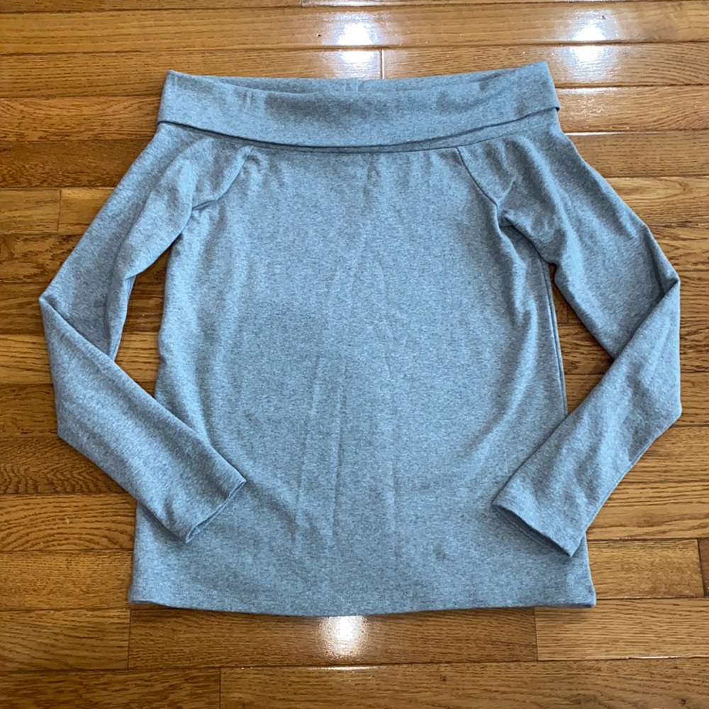 J. Crew gray size medium off the shoulder sweater, new with tags!!